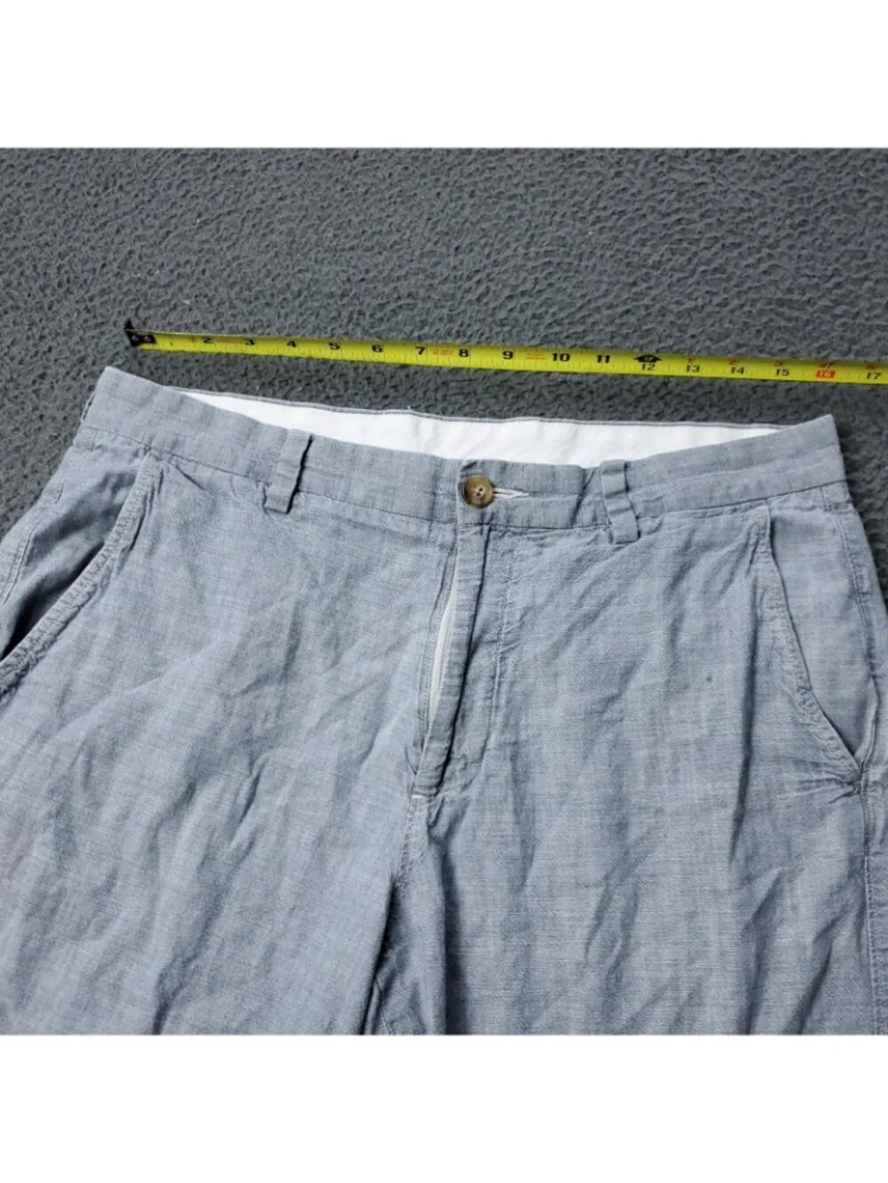J. Crew Club Shorts Mens 32 Gray Cotton Casual Adult 10'' Inseam Preppy